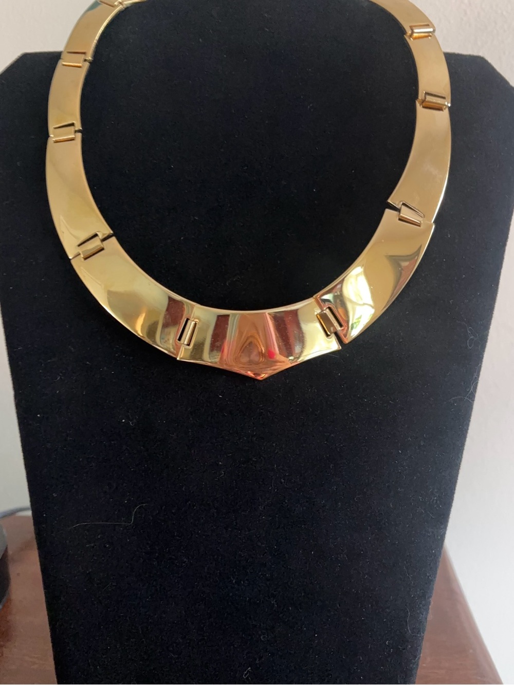 Gold Statement Collar Necklace